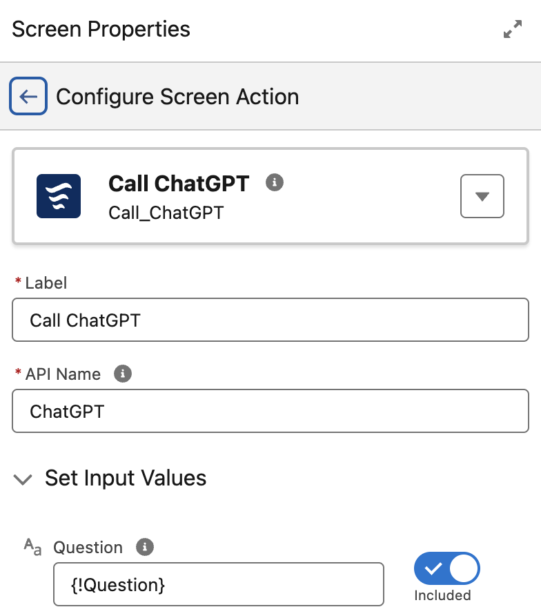 Reactive Screen Actions