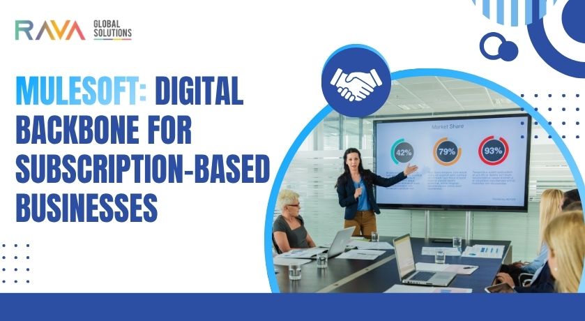 RAVA Global Solutions team implementing MuleSoft Salesforce Integration Services for subscription-based business.
