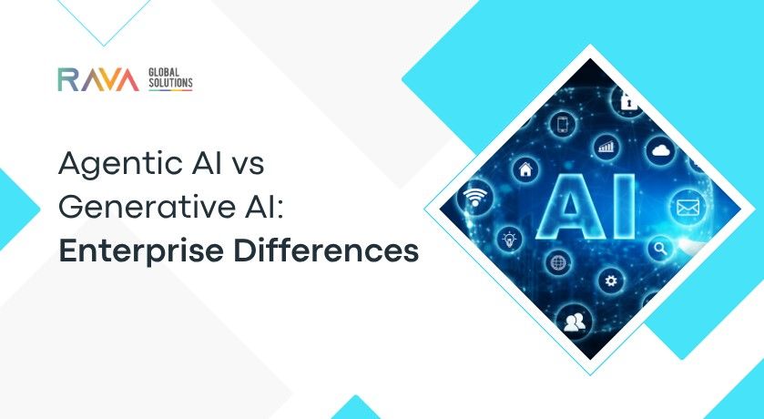Agentic AI vs Generative AI comparison for enterprise automation and workflow execution